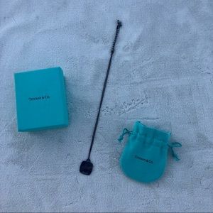 Tiffany Charm Necklace engraved 31 & 2014 Sterling Silver